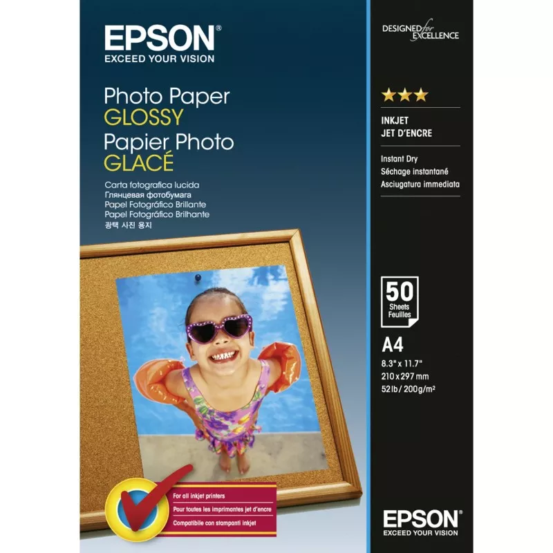 Epson Photo Paper Glossy A 4 50 kartek 200 g