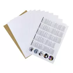 Herma T-Shirt Foil A4 f. dark + black Textiles 10 Sheets 4527