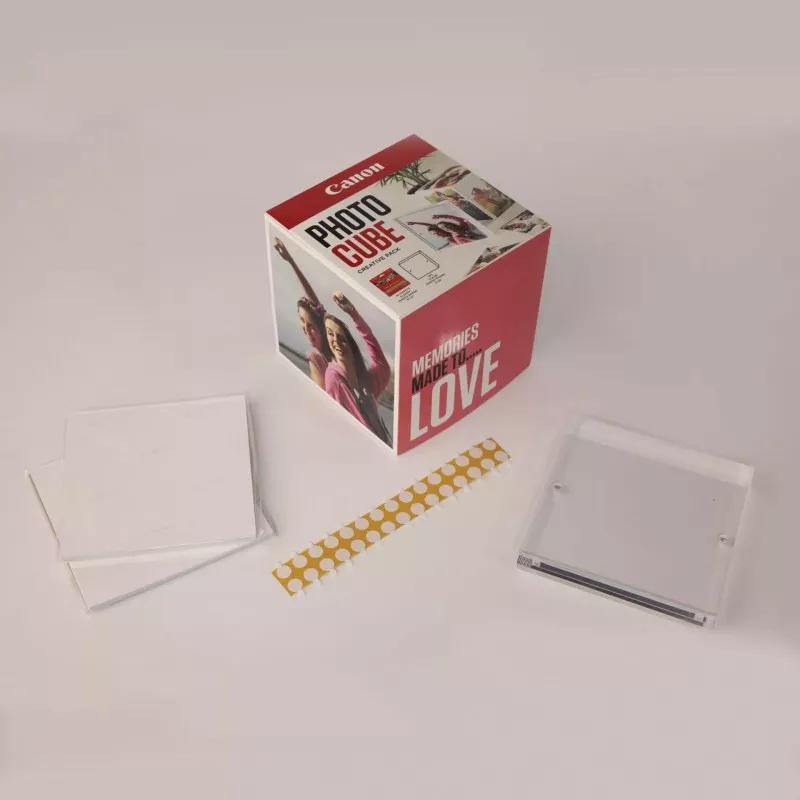 Canon PP-201 13x13 cm Photo Cube Creative Pack White Pink 40 Sh.