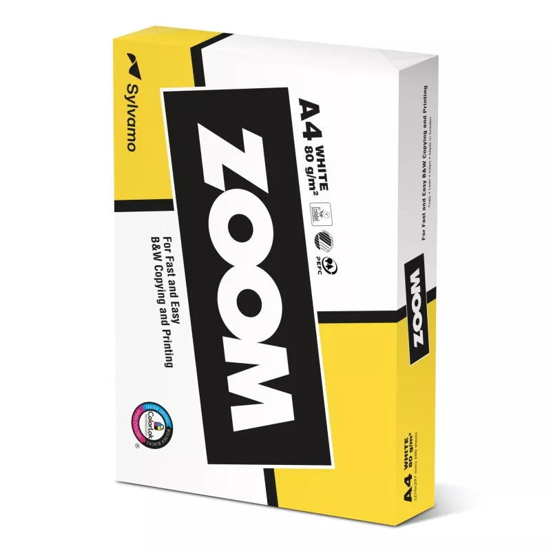 ZOOM Kopierpapier A 4 80 g, bialy, 500 arkusz