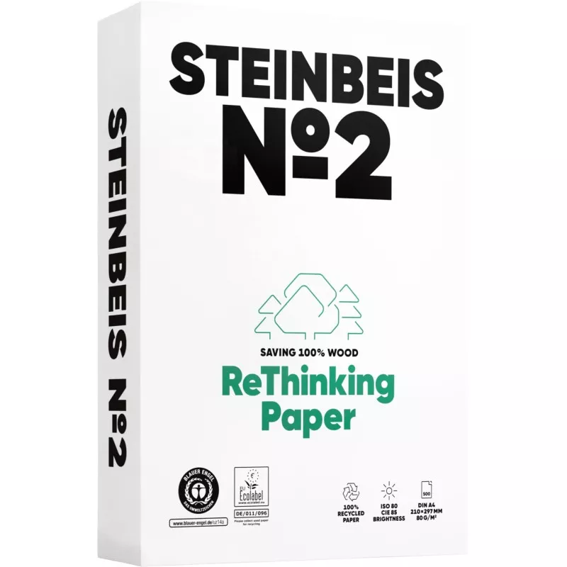 Steinbeis nr 2 Recyclingpapier A 4 80 g 500 arkusz ISO 80
