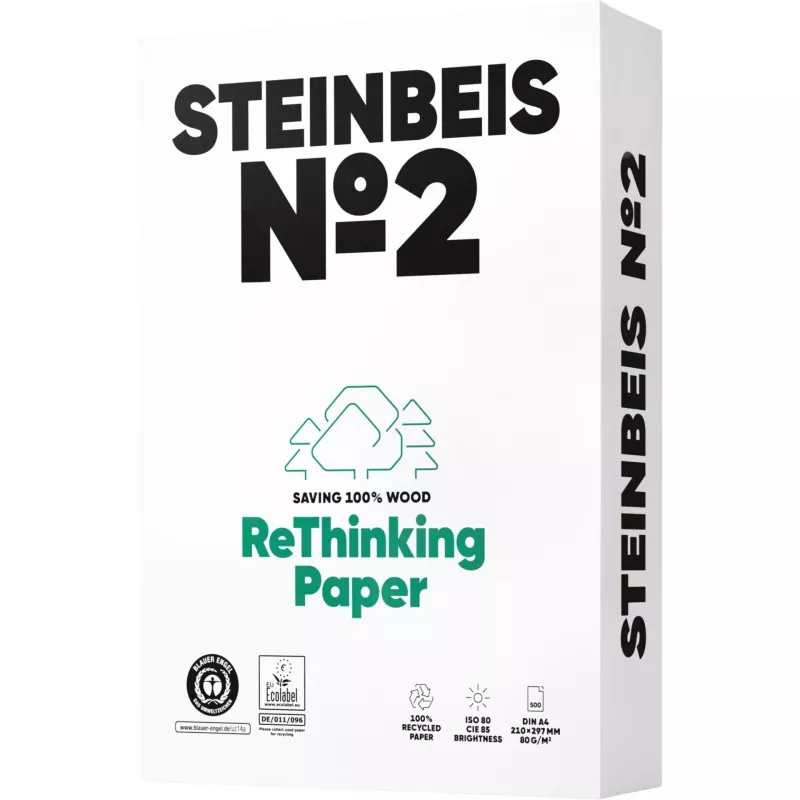 Steinbeis nr 2 Recyclingpapier A 4 80 g 500 arkusz ISO 80