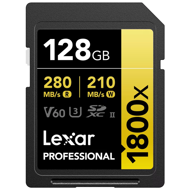 Lexar SDXC Pro 1800x U3 UHS-II R280/W210 (V60) 128GB
