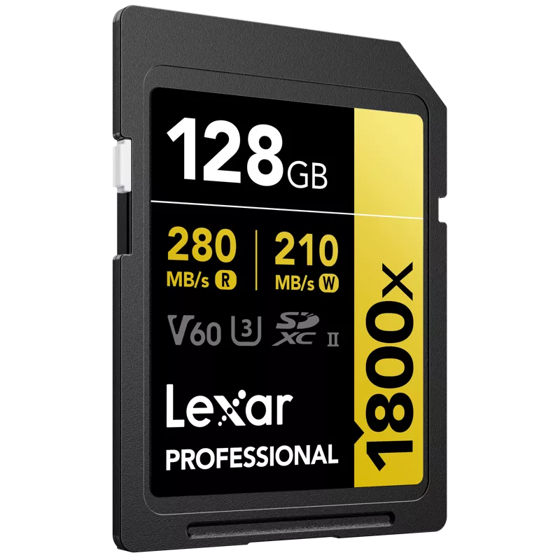 Lexar SDXC Pro 1800x U3 UHS-II R280/W210 (V60) 128GB