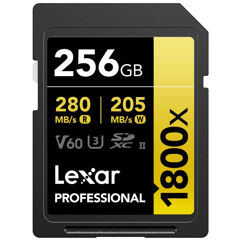 Lexar SDXC Pro 1800x U3 UHS-II R280/W210 (V60) 256GB