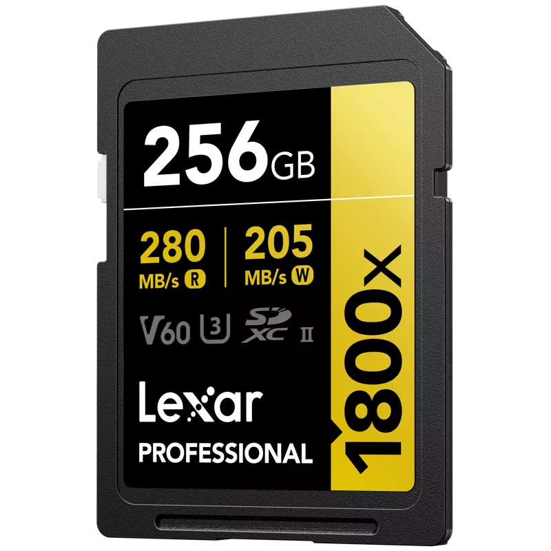 Lexar SDXC Pro 1800x U3 UHS-II R280/W210 (V60) 256GB