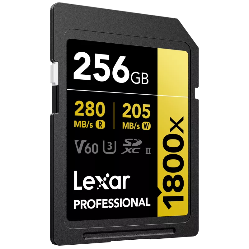 Lexar SDXC Pro 1800x U3 UHS-II R280/W210 (V60) 256GB