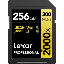Lexar SDXC Pro 2000X UHS-II U3 R300/W260 (V90) 256GB
