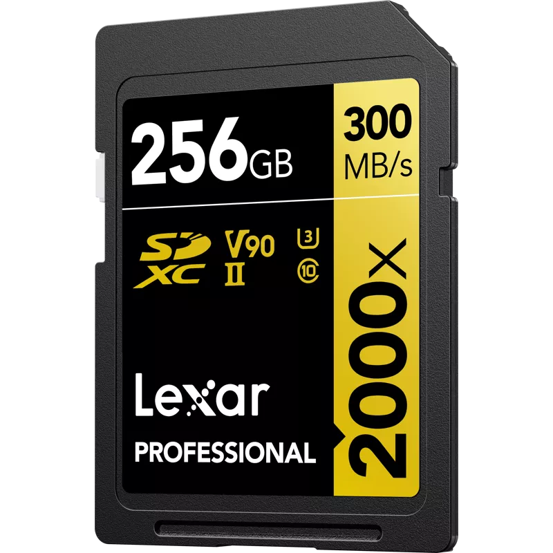 Lexar SDXC Pro 2000X UHS-II U3 R300/W260 (V90) 256GB