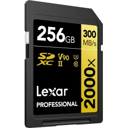 Lexar SDXC Pro 2000X UHS-II U3 R300/W260 (V90) 256GB