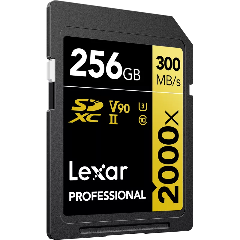 Lexar SDXC Pro 2000X UHS-II U3 R300/W260 (V90) 256GB