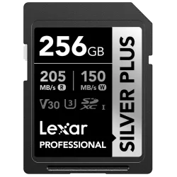 Lexar SDXC Professional SILVER Plus 1066x UHS-I/U3/A2/4K R205/W150 (V30) 256GB