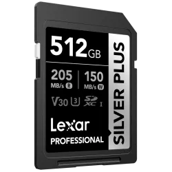 Lexar SDXC Professional SILVER Plus 1066x UHS-I/U3/A2/4K R205/W150 (V30) 512GB