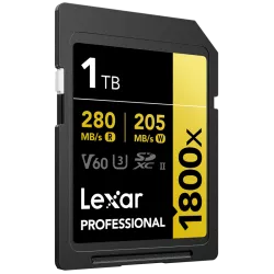 Lexar SDXC Pro 1800x U3 UHS-II R280/W210 (V60) 1TB