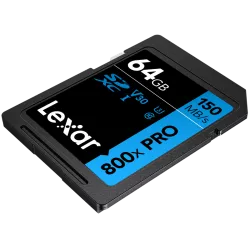 Lexar SDXC 800x Pro UHS-I cards, C10 (V30) U3, R150, 64GB
