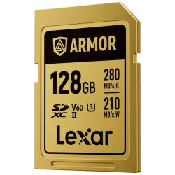 Lexar SDXC ARMOR Gold UHS-II U3, Stainless Steel, IP68 R280/W210 (V60) 128GB