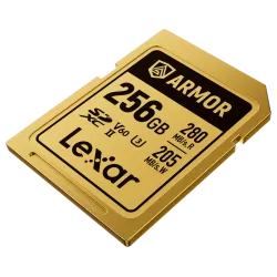 Lexar SDXC ARMOR Gold UHS-II U3, Stainless Steel, IP68 R280/W210 (V60) 256GB