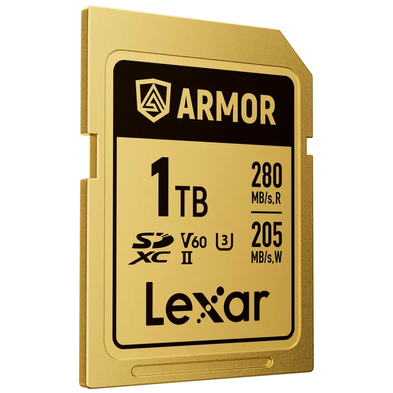 Lexar SDXC ARMOR Gold UHS-II U3, Stainless Steel, IP68 R280/W210 (V60) 1TB