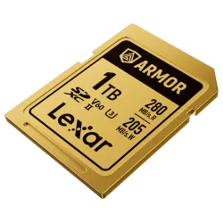 Lexar SDXC ARMOR Gold UHS-II U3, Stainless Steel, IP68 R280/W210 (V60) 1TB