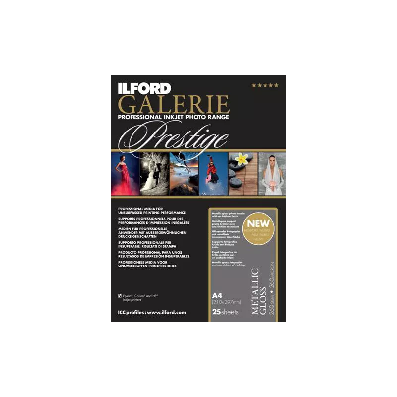 Ilford Galerie Metallic Gloss 260g A3+ 50 Sheets