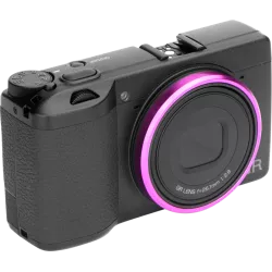 NiSi Ring Caps For Ricoh GR IIIx Rose Red & Silver