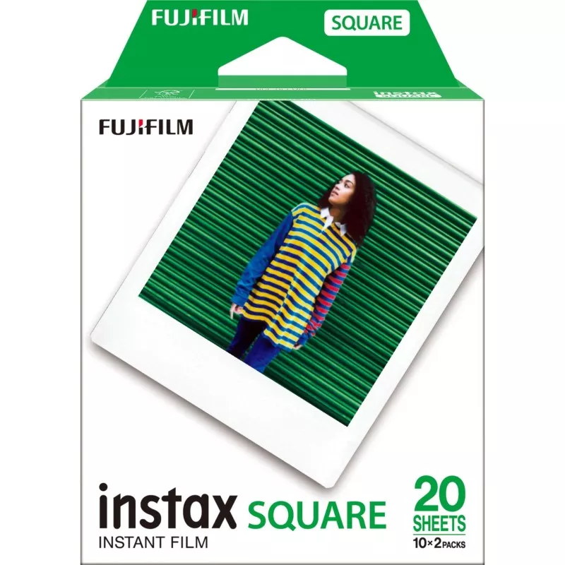 1x2 Fujifilm Instax Square Film white frame NEU