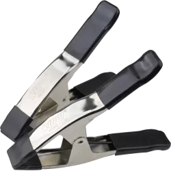 Kupo KCP-359-BK 9in Steel Spring A Clamp - Black (Set of 2)