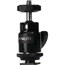 NANLITE MINI BALL HEAD WITH 1/4'' AND HOTSHOE