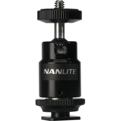 NANLITE MINI BALL HEAD WITH 1/4'' AND HOTSHOE