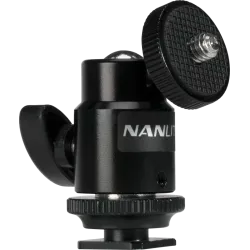 NANLITE MINI BALL HEAD WITH 1/4'' AND HOTSHOE