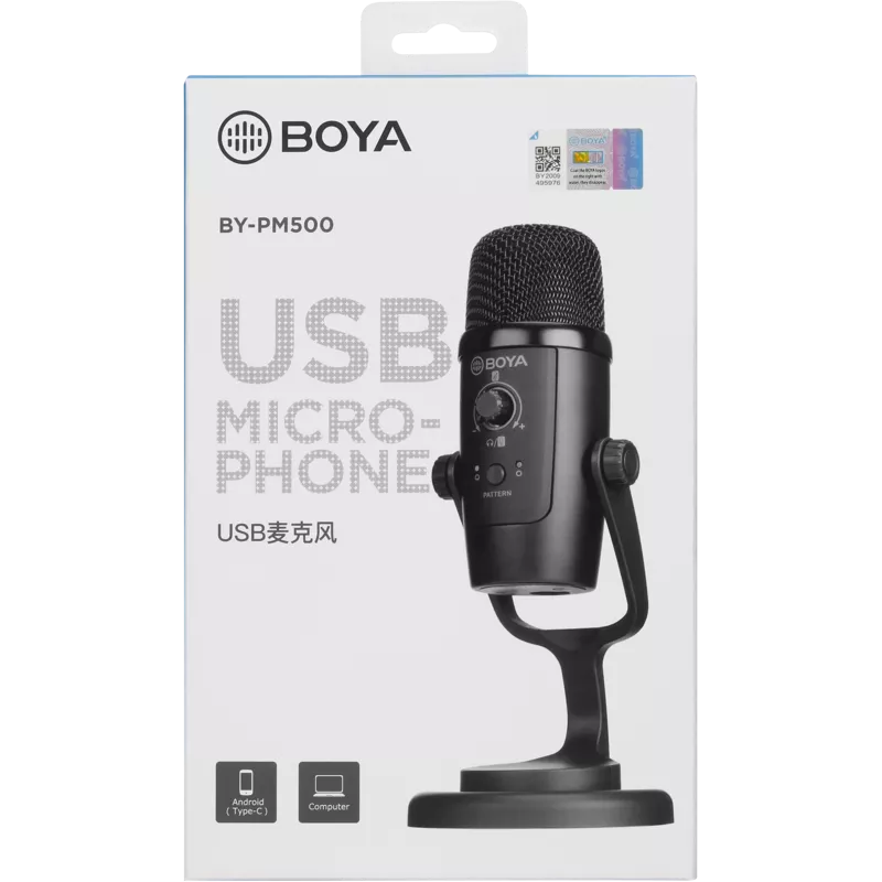 Boya BY-PM500 / Zaawansowany mikrofon Mini USB