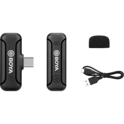Boya BY-WM3T2-U1 - 2.4G Mini Wireless Microphone - for USB Type-C devices 1+1