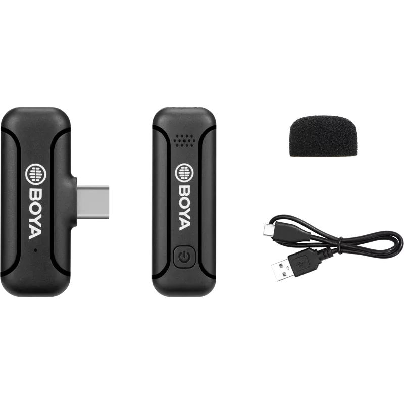 Boya BY-WM3T2-U1 - 2.4G Mini Wireless Microphone - for USB Type-C devices 1+1