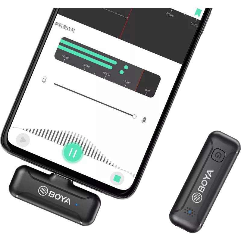 Boya BY-WM3T2-U1 - 2.4G Mini Wireless Microphone - for USB Type-C devices 1+1