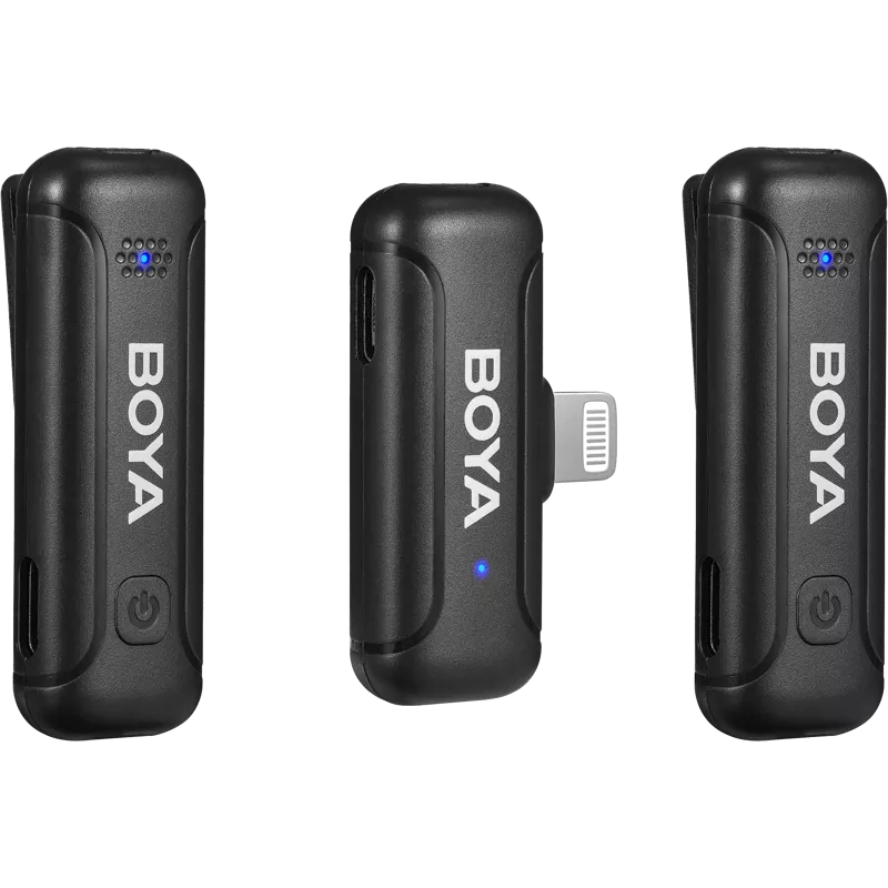 Boya BY-WM3T2-U1 - 2.4G Mini Wireless Microphone - for iOS devices 1+2