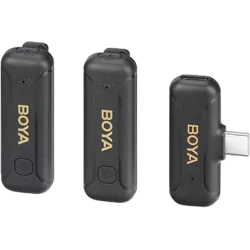 Boya BY-WM3T2-U2 - 2.4G Mini Wireless Microphone - for USB Type-C devices 1+2