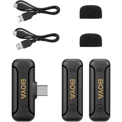 Boya BY-WM3T2-U2 - 2.4G Mini Wireless Microphone - for USB Type-C devices 1+2