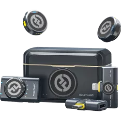 Hollyland Lark M2 Combo - Wireless Lavalier Microphone (Duo,ShineCharcoal)