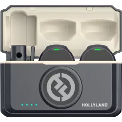 Hollyland Lark M2 Combo - Wireless Lavalier Microphone (Duo,ShineCharcoal)