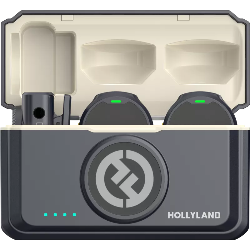 Hollyland Lark M2 Combo - Wireless Lavalier Microphone (Duo,ShineCharcoal)