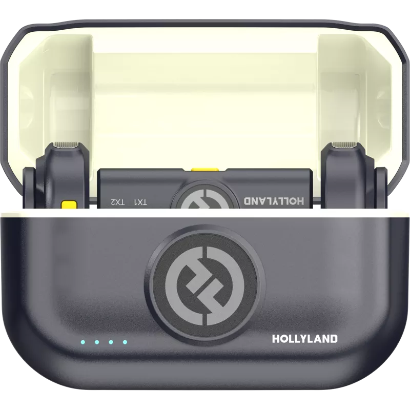 Hollyland Lark M2 Lightning - Wireless Lavalier Microphone with Lightning Plug (Duo,Shine Charcoal)