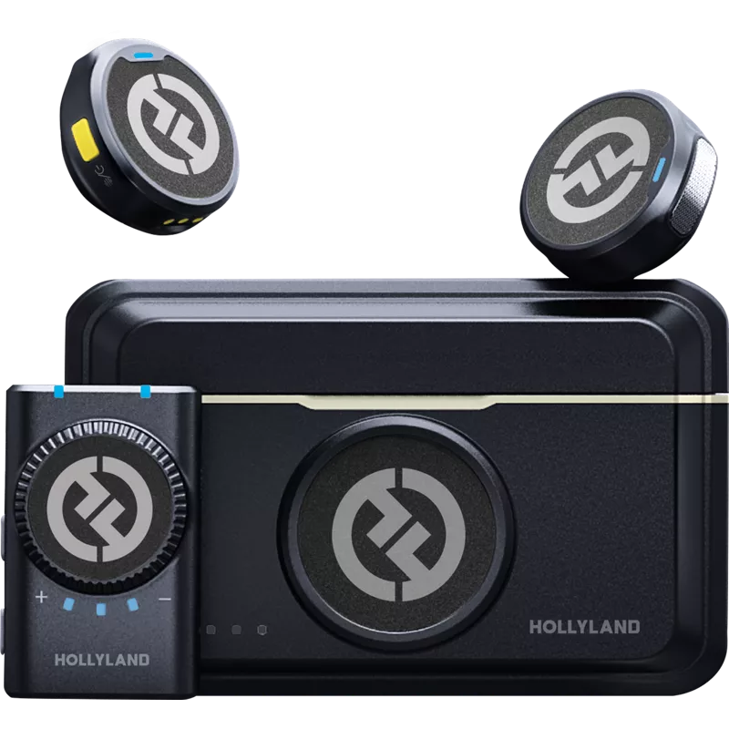 Hollyland Lark M2 Camera - Wireless Lavalier Microphone (Duo,ShineCharcoal)