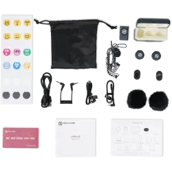 Hollyland Lark M2 Camera - Wireless Lavalier Microphone (Duo,ShineCharcoal)