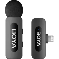 Boya BY-V1 V2.0 Ultra compact 2.4GHz wireless mic for lightning devices -1TX+1RX
