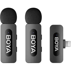 Boya BY-V2 V2.0 Ultra compact 2.4GHz wireless mic for lightning devices - 2TX+1RX