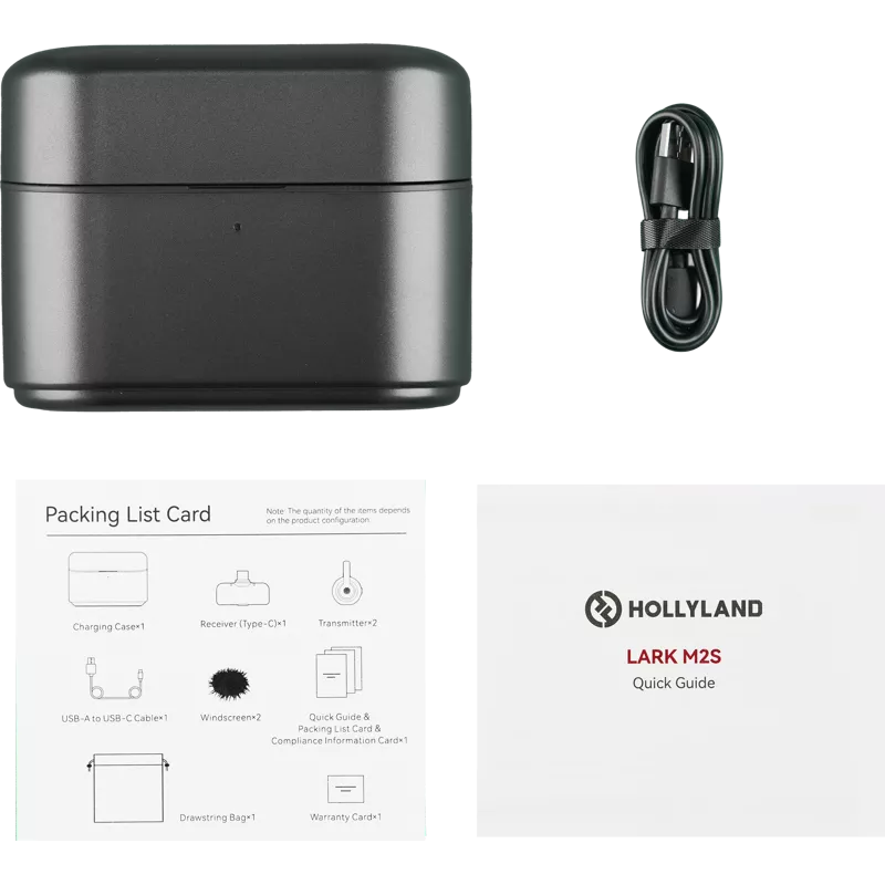 Hollyland LARK M2S Mobile Version Charging Case (Space Gray) Fit for Lark M2S