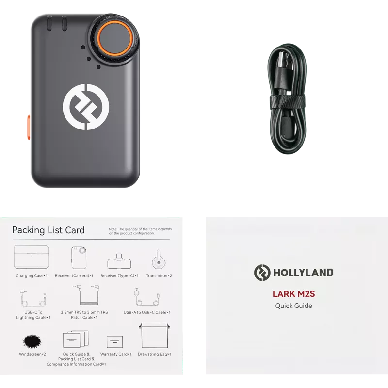 Hollyland LARK M2S Camera Receiver (Space Gray) Fit for Lark M2S