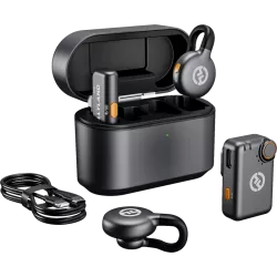 Hollyland LARK M2S Combo Wireless Lavalier Microphone Combo (Space Gray)