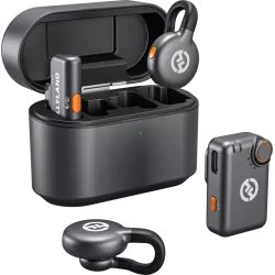 Hollyland LARK M2S Mini Combo  Wireless Lavalier Microphone Mini Combo (Space Gray)