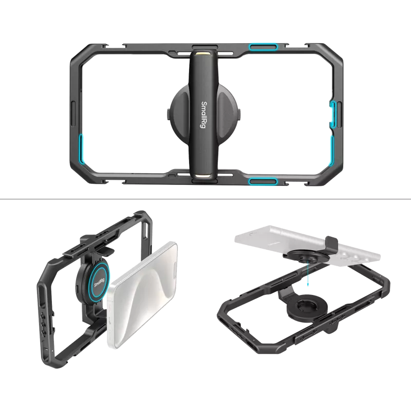 SmallRig 4704 All-in-One Video Kit for Smartphone Creators Qucik Pro Edition